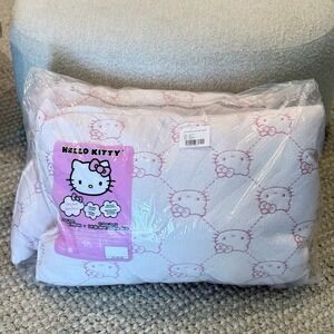 Hello Kitty Ultra Soft Standard/Queen Bed Pillows 2-Pack Pink/White NEW/SEALED